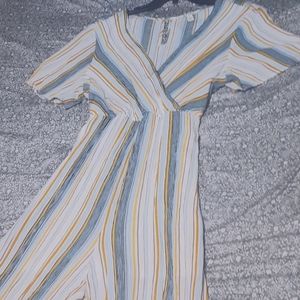 Miami style pinned stripe romper